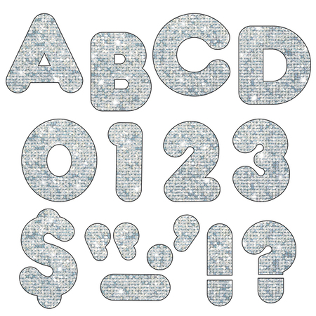 TREND ENTERPRISES Letters, Casual, Sparkl, 4 Inch, Sr T-1613